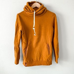 Ampersand Avenue Hooded Sweatshirt Orange Small
